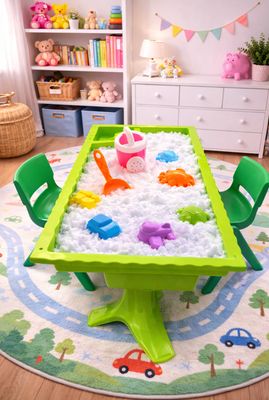 Large green snow station