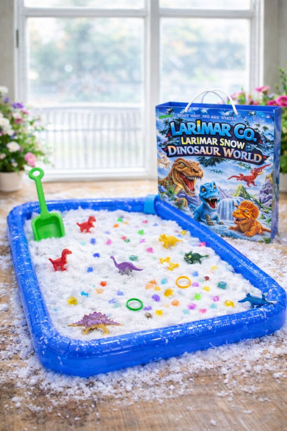 Dinosaur snow world