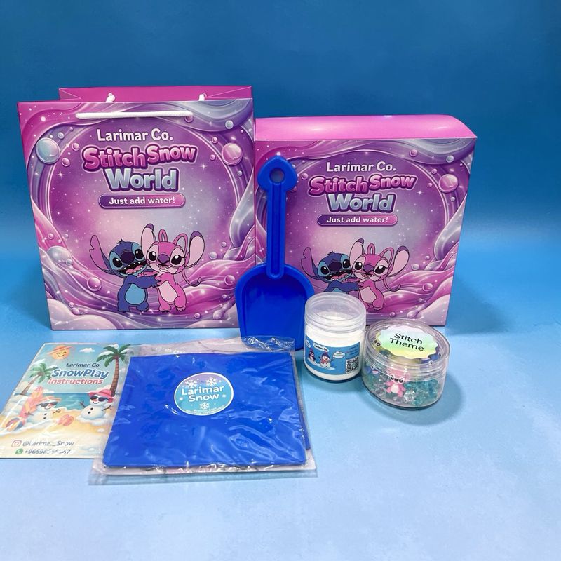 Stitch snow world