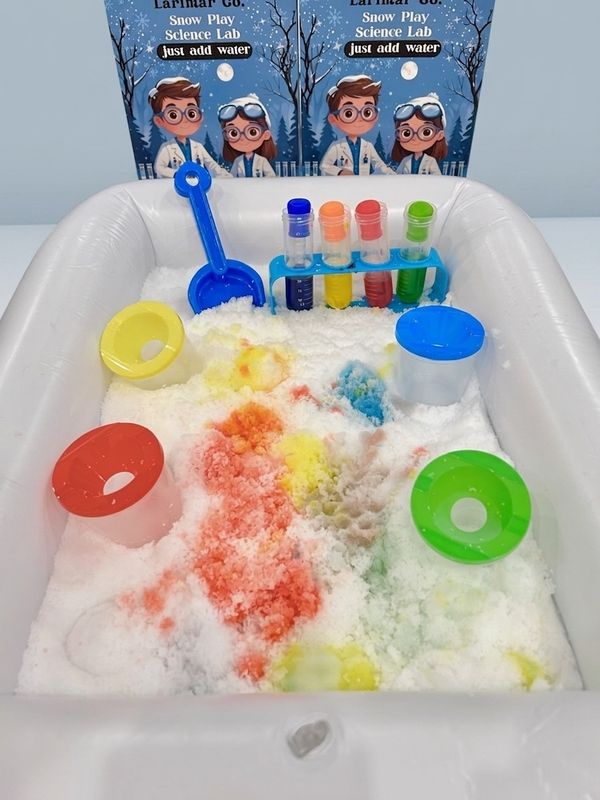 Science colour lab snow pool