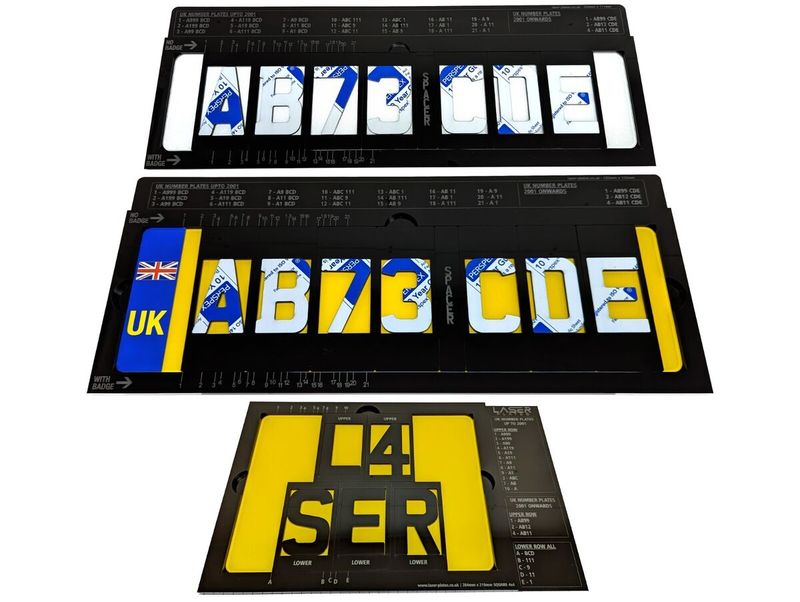 Standard 4d road legal car plates 520x111mm