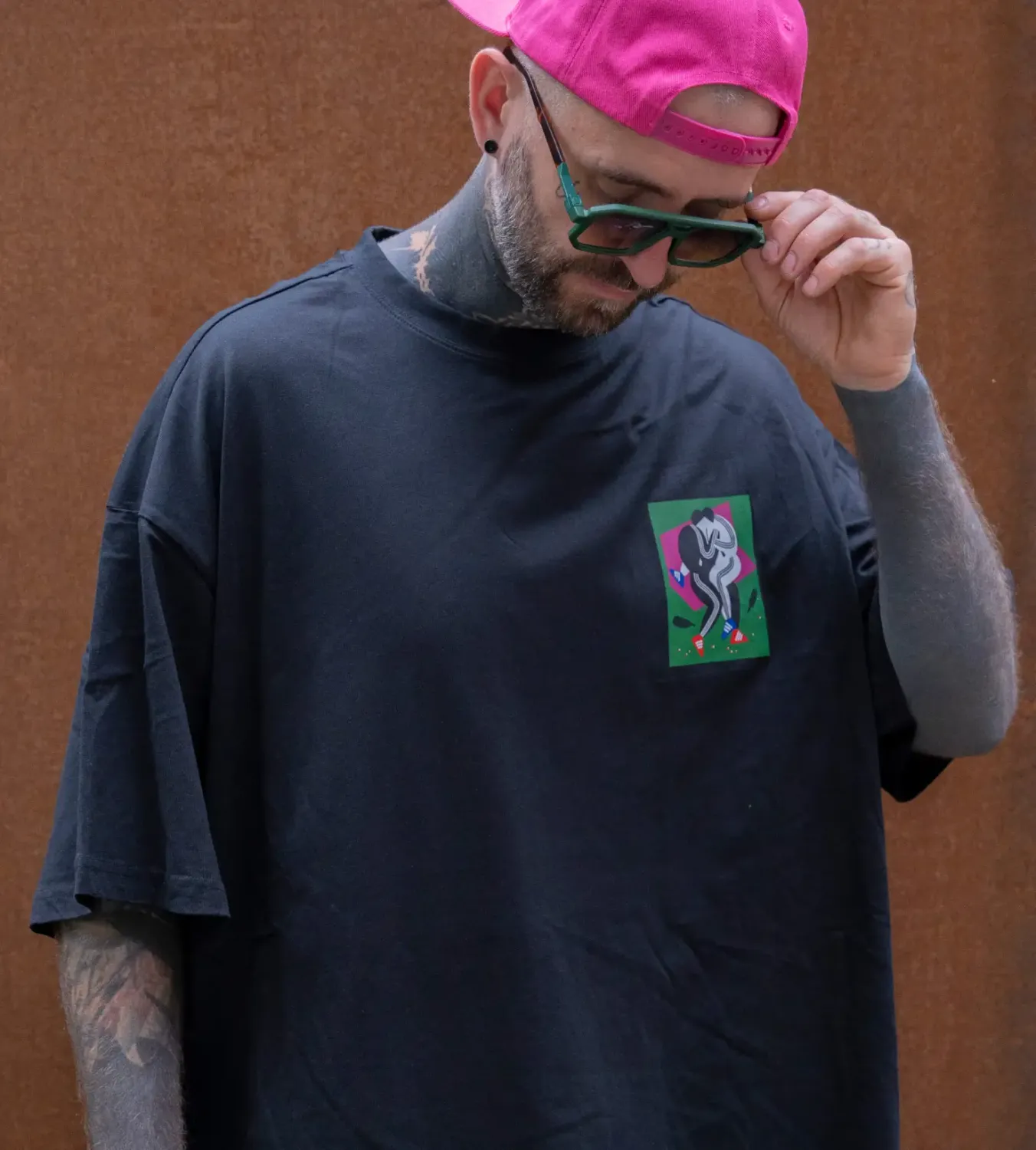T-SHIRT &quot;ADIDASIJ&quot; SHORT OVERSIZED