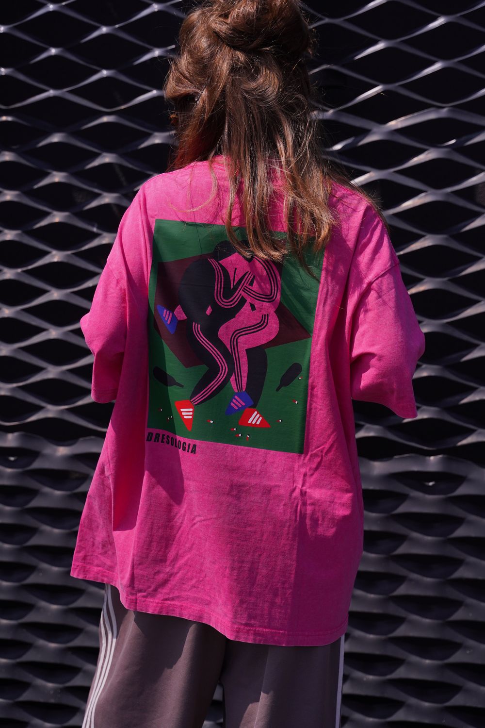 Pink unisex T-shirt