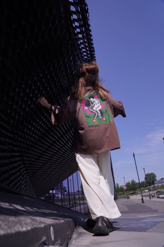 Unisex warm chocolate t-shirt XXL