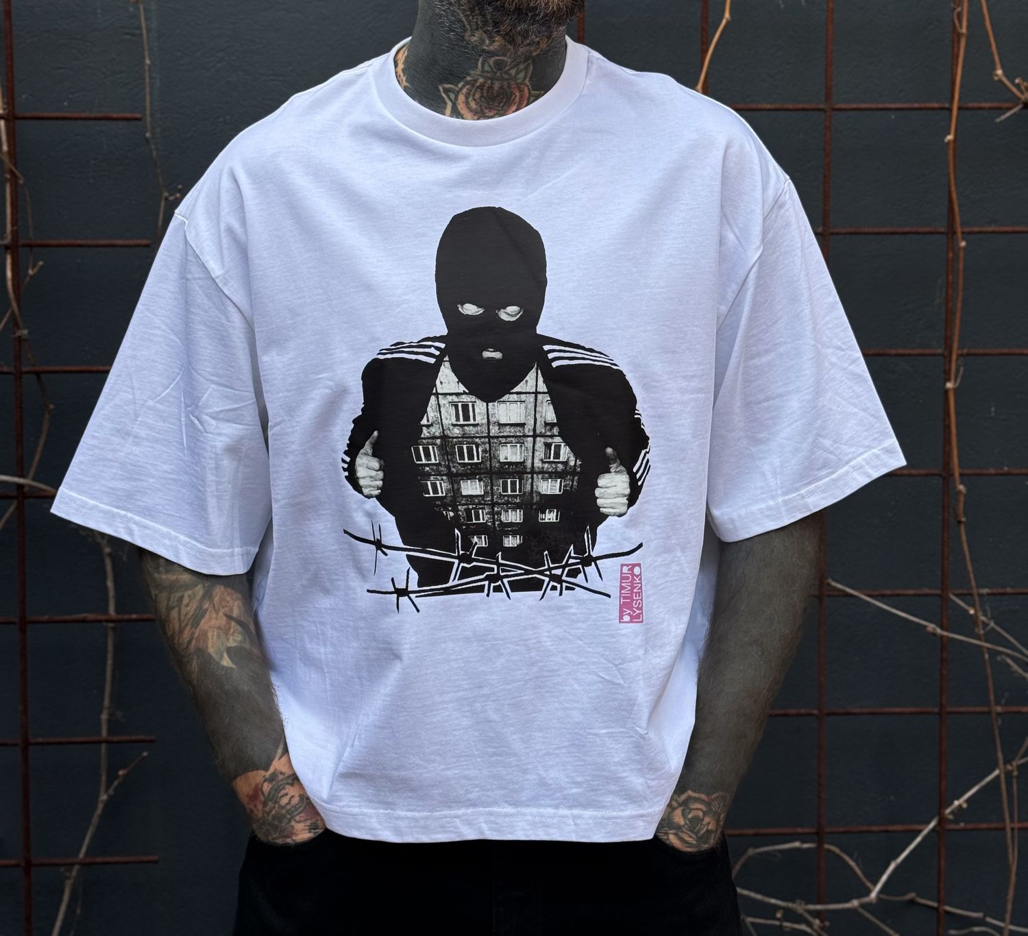 T-SHIRT &quot;block block&quot; SHORT OVERSIZED