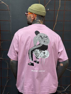 T-SHIRT "velvet block" SHORT OVERSIZED