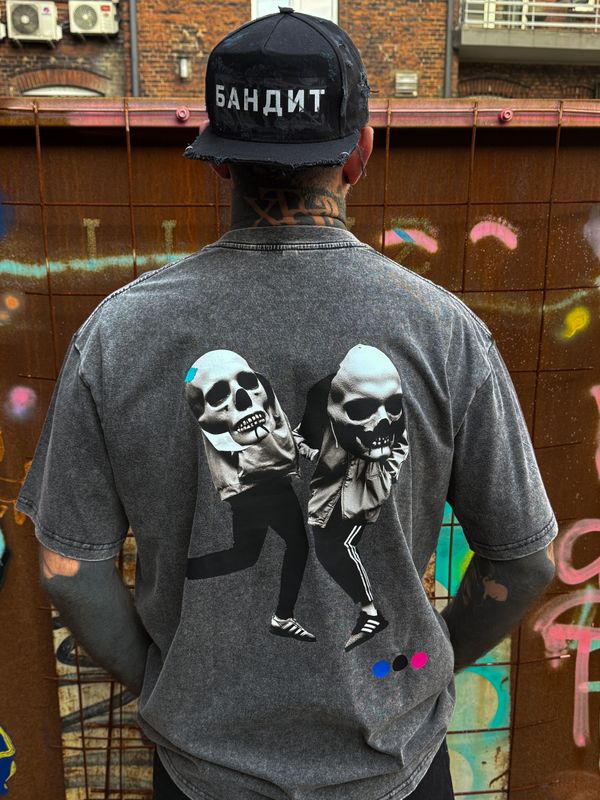 T-SHIRT &quot;dance makabre&quot; SHORT OVERSIZED