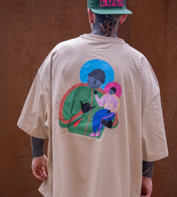 T-SHIRT "ADIDASIJ" more OVERSIZE