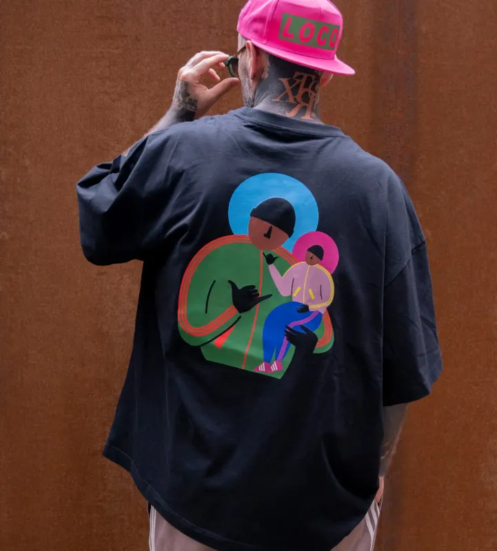 T-SHIRT "ADIDASIJ" more OVERSIZE