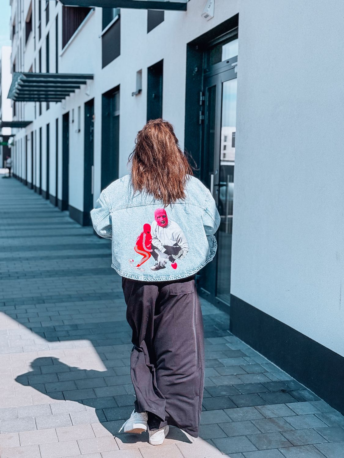 Jeans jacket two boy for women