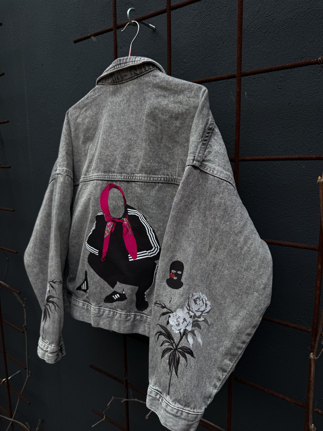 Jeans jacket dusty gray Babushka women