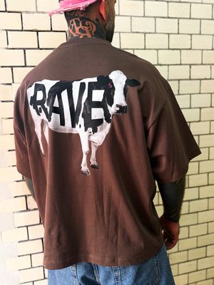 T-SHIRT "COW RAVE SHORT OVERSIZED