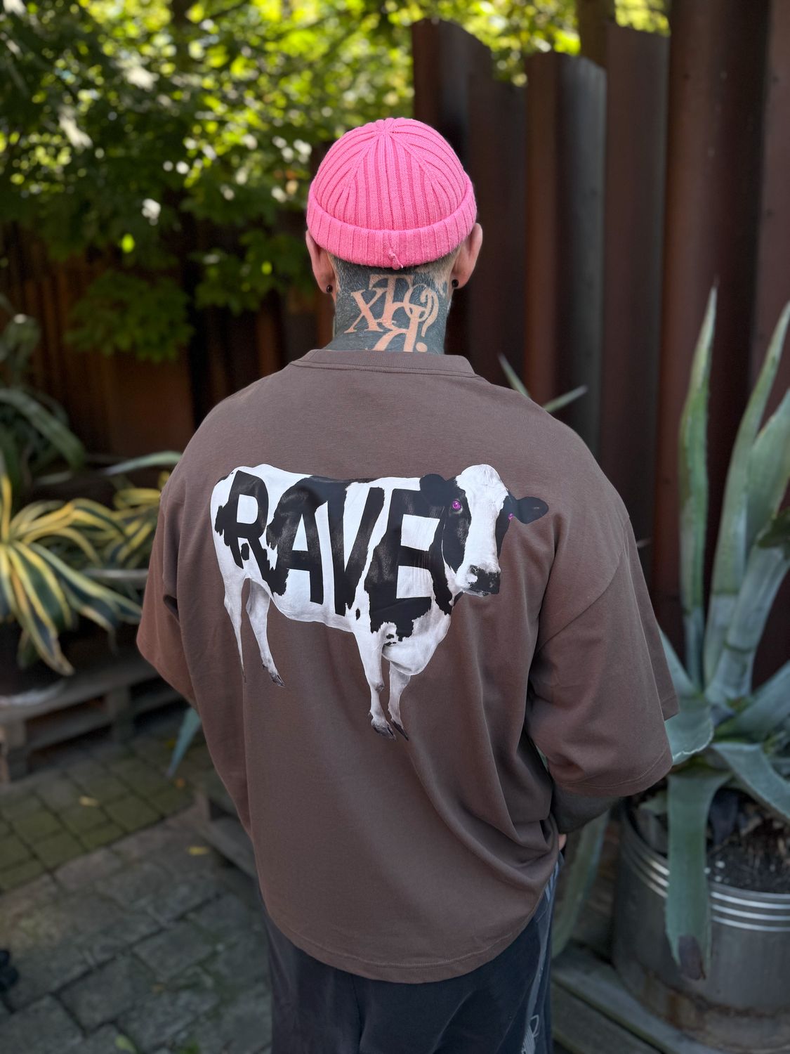 T-SHIRT "COW RAVE SHORT OVERSIZED