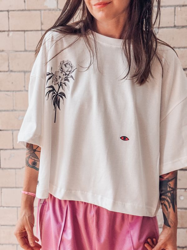 Short women t-shirt Rave one size