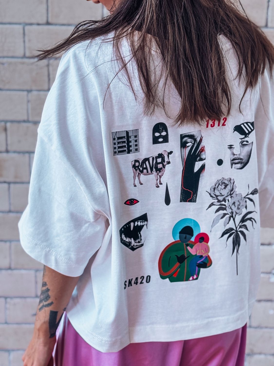 Short women t-shirt Slowly one size