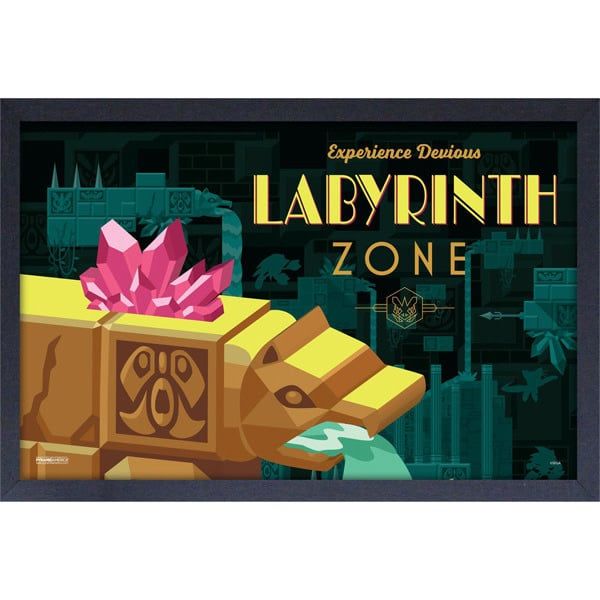 **CLEARANCE** Sonic The Hedgehog - Devious Labyrinth Zone 11&quot; x 17&quot; Framed Print