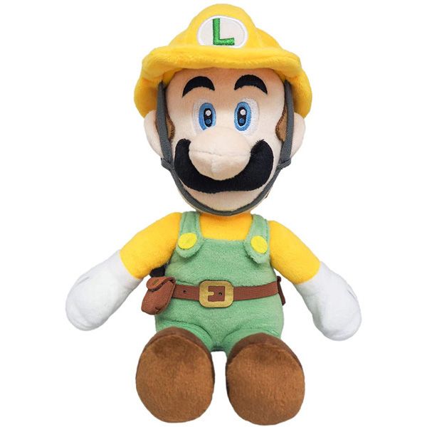 Super Mario Bros - Builder Luigi - 10&quot; Plush