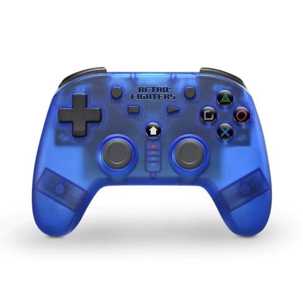 RetroFighters - PS1/2/3/NSW/PC - Wireless Controller (Blue)