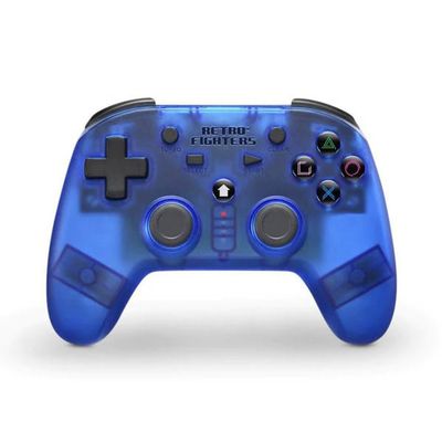 RetroFighters - PS1/2/3/NSW/PC - Wireless Controller (Blue)