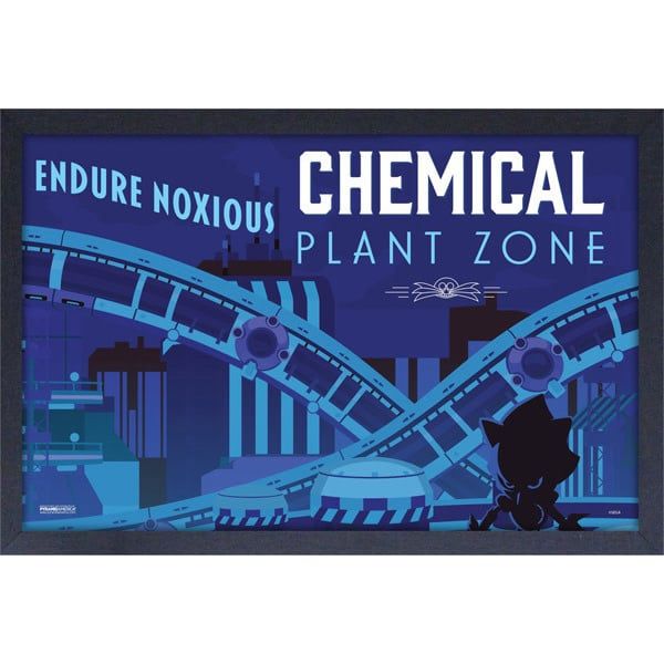 **CLEARANCE** Sonic The Hedgehog - Noxious Chemical Plant Zone 11&quot; x 17&quot; Framed Print