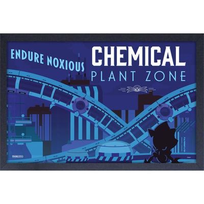 **CLEARANCE** Sonic The Hedgehog - Noxious Chemical Plant Zone 11&quot; x 17&quot; Framed Print