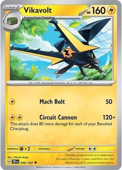 Vikavolt - 056/162 (Reverse Holofoil, Uncommon)