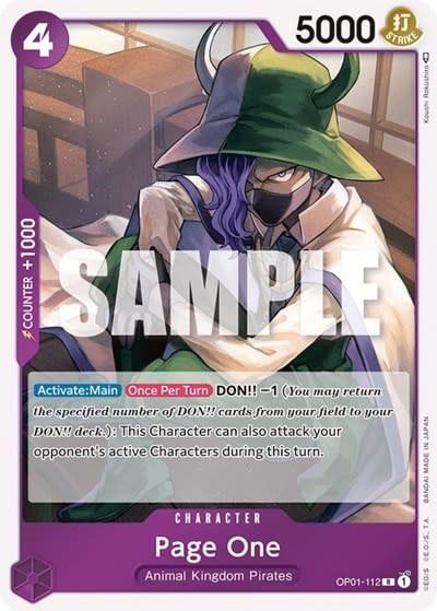 Page One - OP01-112 (Foil, R)
