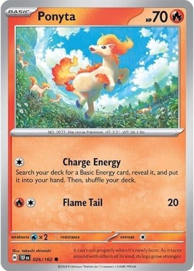 Ponyta - 026/162 (Reverse Holofoil, Common)