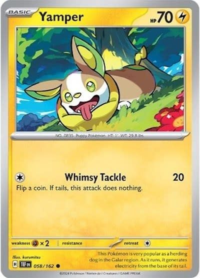 Yamper - 058/162 (Normal, Common)