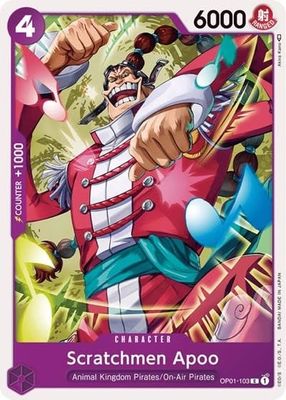 Scratchmen Apoo - OP01-103 (Normal, C)