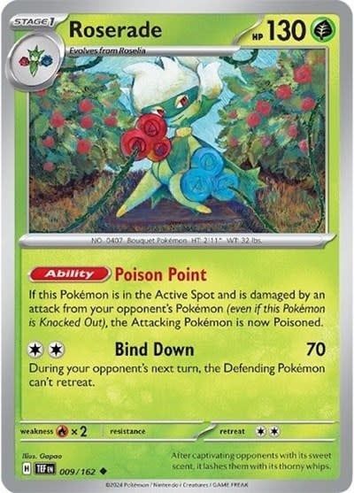 Roserade - 009/162 (Normal, Uncommon)