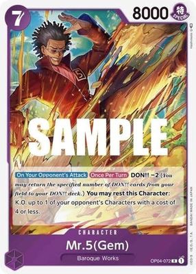 Mr.5 (Gem) - OP04-072 (Foil, R)