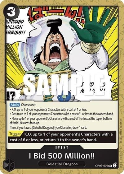 I Bid 500 Million!! - OP05-096 (Normal, UC)