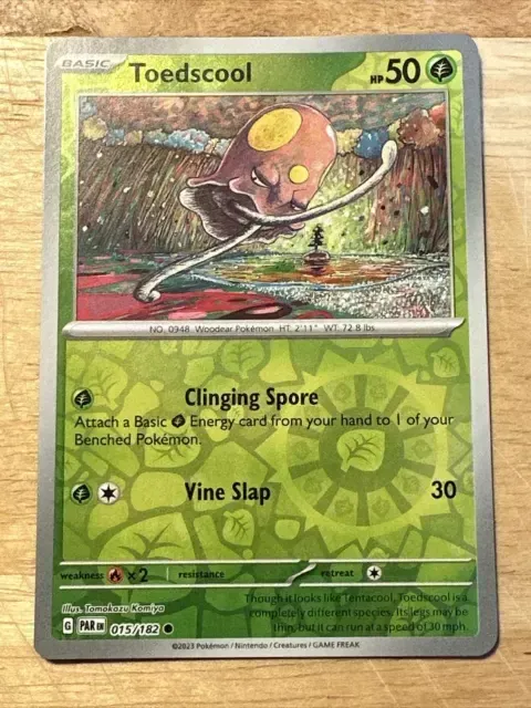 Toedscool - 015/182 (Reverse Holofoil, Common)