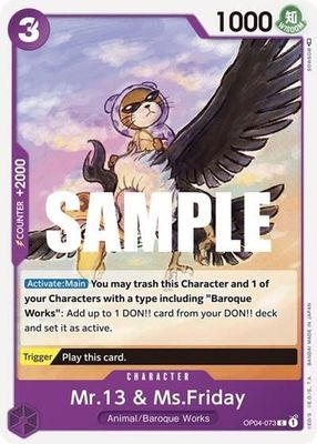 Mr.13 &amp; Ms.Friday - OP04-073 (Normal, C)