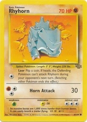 Rhyhorn - 61/64 (Unlimited, Common)