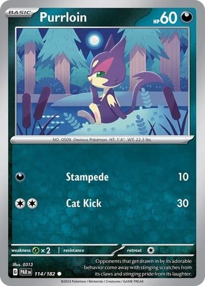 Purrloin - 114/182 (Reverse Holofoil, Common)