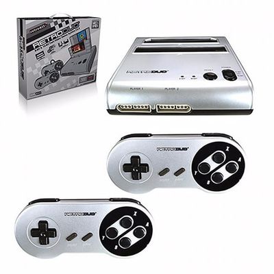 Retro-Bit - RetroDUO SNES &amp; NES Console [Silver]