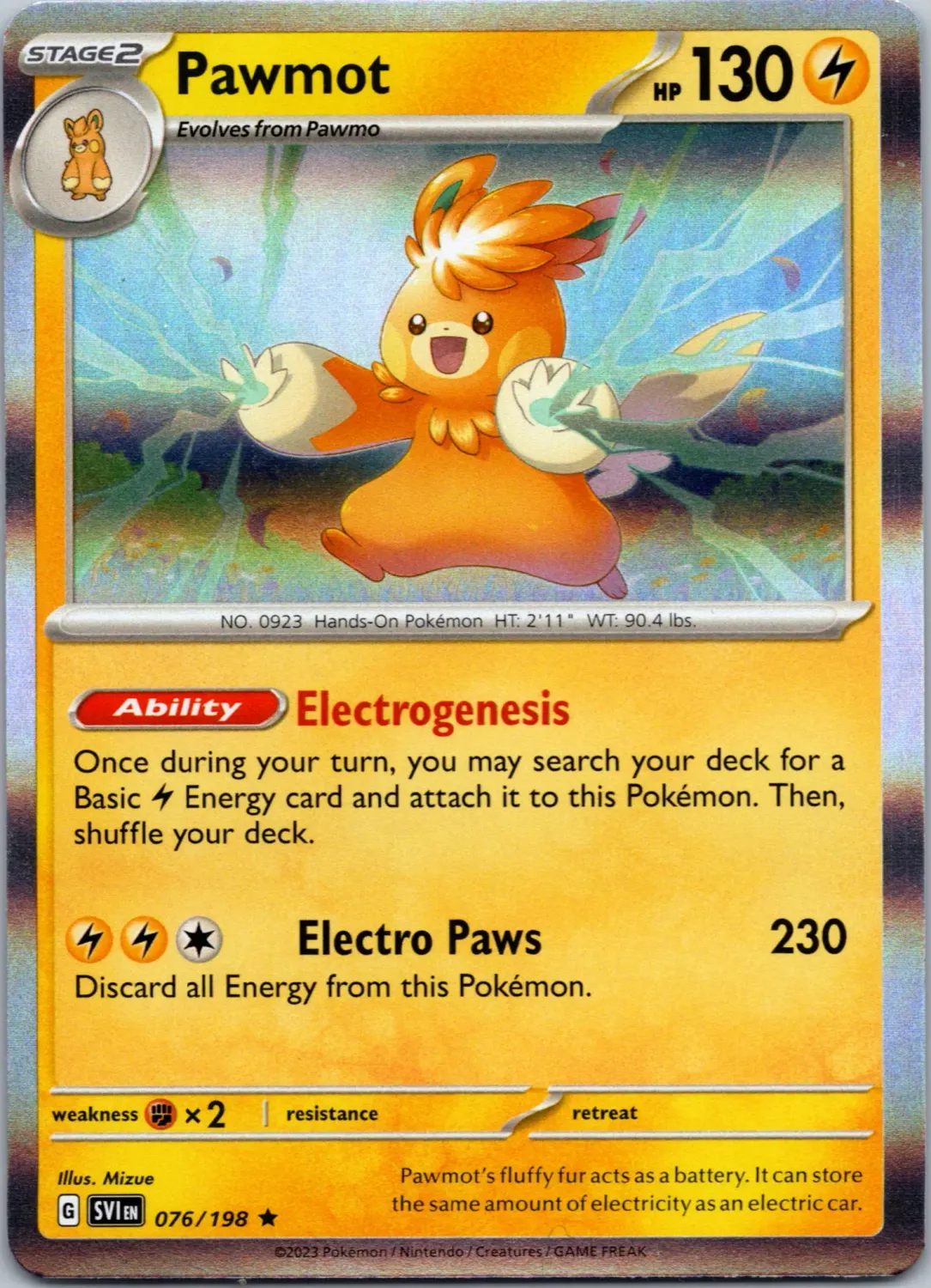 Pawmot - 076/193 (Holofoil, Rare)