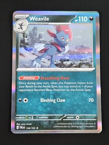 Weavile - 134/193 (Reverse Holofoil, Rare)