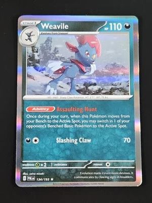 Weavile - 134/193 (Reverse Holofoil, Rare)