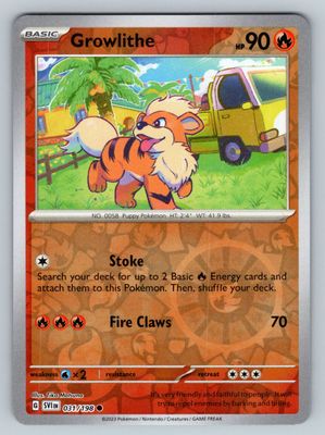 Growlithe - 031/198 (Reverse Holofoil, Common)
