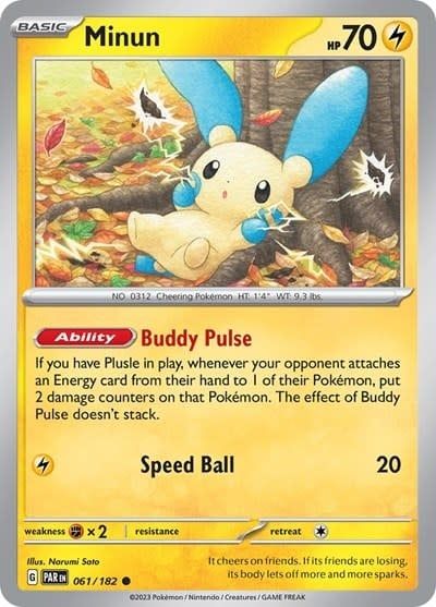 Minun - 061/182 (Reverse Holofoil, Common)
