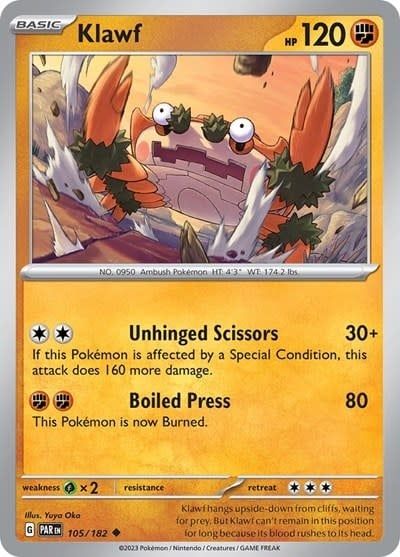 Klawf - 105/182 (Reverse Holofoil, Uncommon)