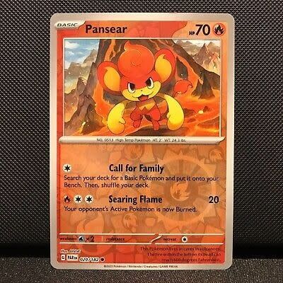 Pansear - 020/182 (Reverse Holofoil, Common)