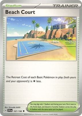 Beach Court - 167/198 (Reverse Holofoil, Uncommon)