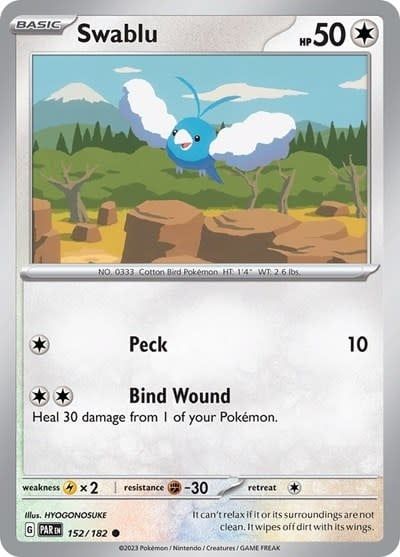 Swablu - 152/182 (Reverse Holofoil, Common)