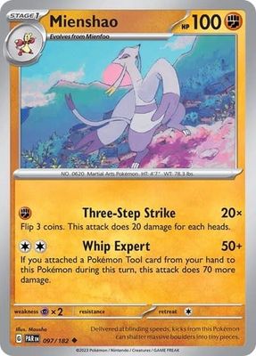 Mienshao - 097/182 (Reverse Holofoil, Uncommon)