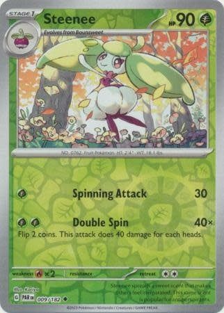 Steenee - 009/182 (Reverse Holofoil, Uncommon)