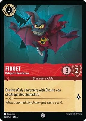 Fidget - Ratigan&#39;s Henchman - 108/204 (Normal, Common)